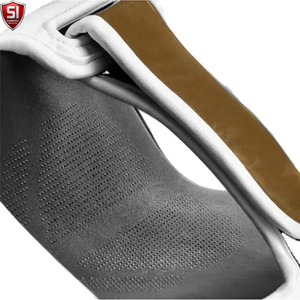 Espinilleras de Boxeo Shield, Ligeras, de PU, con Cierre de Velcro, en Blanco, Dorado y Plateado, para Adultos - Product Image 6