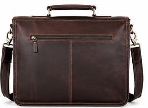 Vintage Genuine <b>Leather</b> Briefcase Messenger <b>Bag</b> Office Laptop Satchel Business Travel <b>Bag</b> Portable Polyester Wholesale Supplier - Product Image 2