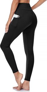 Women Casual High Stretch Spandex/Nylon Gym <b>Leggings</b> <b>Pockets</b> Yoga Pants for Fitness Workout Running OEM ODM Sportswear - Product Image 3