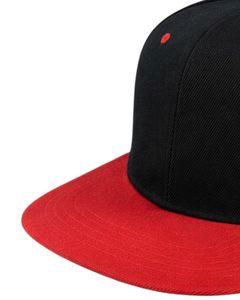 Customized Black Red <b>Flat</b> Brim Snapback <b>Cap</b> For Men Women Adjustable Cotton Baseball <b>Hat</b> Casual Streetwear Premium Quality - Product Image 3