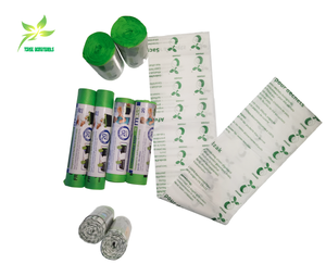 Bolsas <span class=keywords><strong>de</strong></span> <span class=keywords><strong>Basura</strong></span> Compostables <span class=keywords><strong>de</strong></span> 60L, Biodegradables, Hechas <span class=keywords><strong>de</strong></span> Almidón <span class=keywords><strong>de</strong></span> Maíz PLA y HDPE, en Rollo, Diseño Plano, Bolsas <span class=keywords><strong>de</strong></span> Plástico para <span class=keywords><strong>Basura</strong></span> - Product Image 1