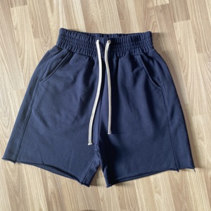 Shorts pour hommes en tissu extensible 4 directions à séchage rapide, taille élastique, avec poche latérale zippée, entrejambe de 7 pouces, en polyester uni, vente en gros, OEM - Product Image 5