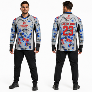 Custom Pro Sublimated Breathable <b>Padded</b> Paintball Jersey Long Sleeve Tactical Team Training Sports Uniform Wear <b>Men</b> - Product Image 3