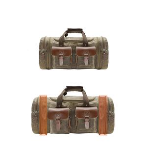 Sac de sport pliable en cuir véritable, style le plus récent, imperméable, pour la course à pied, avec logo personnalisé, vente en gros, directement de l'usine - Product Image 2