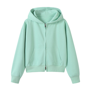 Lilac Oversized Hoodie Women Cotton Knitted Chenille Logo Custom <b>Trendy</b> <b>Hoodies</b> for Women - Product Image 6