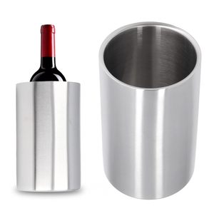 Enfriador de Botellas de Vino de Acero Inoxidable de Alta Calidad, Cubo para Champán con Doble Pared Aislante, para Venta al Por Mayor de Accesorios para Bares - Product Image 2