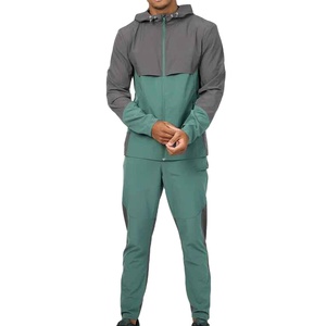 OEM Custom Men Reflective Embroidery Logo Windbreaker Tracksuit Lightweight 100% Nylon <b>Zip</b> <b>Up</b> <b>Jacket</b> And Pants Set Sportswear - Product Image 1