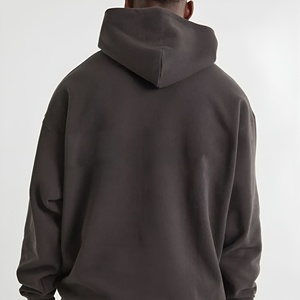 Sudadera con Capucha Negra Lavada, Estilo Vintage, Prenda Esencial de Streetwear, Tela Suave, Corte Relajado, Informal para el Día a Día, Sudadera Moderna Urbana - Product Image 2