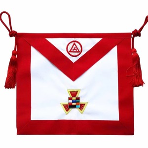 Delantal de Sacerdote de Alto Rango del Arco Real, de Terciopelo Rojo, Envío a Todo el Mundo con el Mejor Ajuste y Cualquier Logotipo que Necesite - Product Image 1