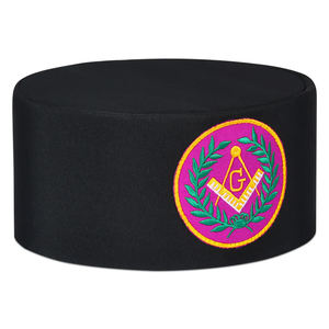 Gorra de la Comandancia de los Caballeros Templarios, Regalia Masónica, 100% Algodón, Ajustable, Bordado a Mano en Negro, Personalizada - Product Image 5