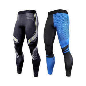 <b>Compression</b> Pants <b>Men</b> UV Blocking Running <b>Tights</b> 1 or 2 Pack Gym Yoga Leggings <b>for</b> Athletic Workout Pants - Product Image 1