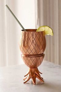 Modern drink <b>mug</b> pineapple cocktail <b>mug</b> <b>gold</b> pineapple cup metal pineapple <b>mug</b> pineapple shaped cup tropical drink <b>mug</b> - Product Image 3