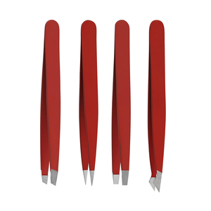 แหนบต่อขนตาสเตนเลสปลายแหลมปลายโค้งน้ำหนักเบา - Product Image 5