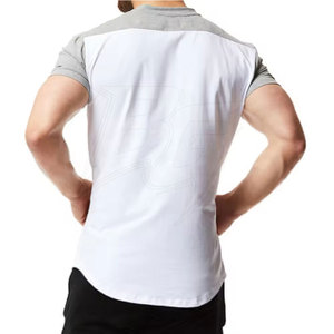 T-shirts de sport pour hommes, anti-transpiration, légers, séchage rapide, tricotés, 260 grammes, coupe ajustée, respirants, en Spandex/Polyester pour la remise en forme - Product Image 2