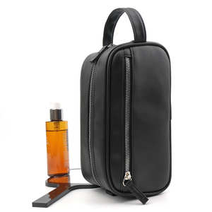 Bolsa de maquillaje personalizada de alta calidad al por mayor, bolsa de cosméticos de viaje ecológica, impermeable, de cuero PU, bolsa de aseo en venta - Product Image 6