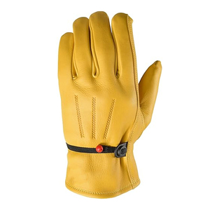 Gants de conduite en cuir de vachette renforcé, résistants à la chaleur et aux étincelles, gants de protection personnelle robustes pour le jardinage - Product Image 3