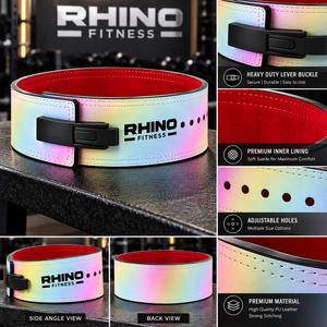 Ceinture de musculation RHINO FITNESS, ajustable, en cuir, avec soutien lombaire - Product Image 6