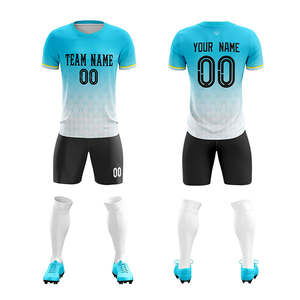 Vente directe d'usine, uniformes de football personnalisés pour hommes et femmes, 100% polyester, respirant et à séchage rapide - Product Image 2