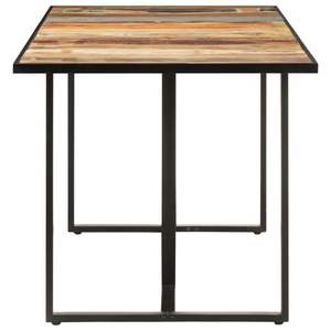 Tavolo da pranzo multicolore in legno massello di recupero 78,7 x 39,4 pollici - Product Image 3