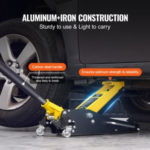 2 Ton resistente a doppio pistone pompa rapida basso profilo martinetti per auto - Product Image 5