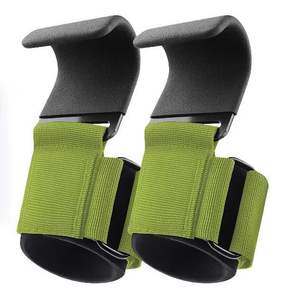 Premium Heavy Duty <b>Weight</b> Lifting Hooks with Wrist Straps Professional Gym <b>Training</b> Grip Support for Powerlifting and Workout - Product Image 5