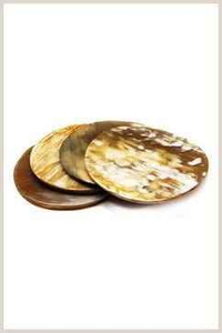 ชุดที่รองแก้วชุดเครื่องครัวฮอร์นธรรมชาติ - Product Image 3