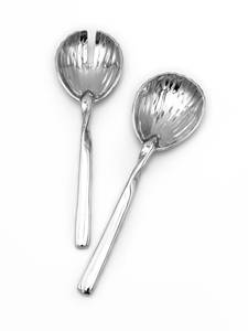Stainless Steel <b>Salad</b> <b>Servers</b> With Twisted Handle Design Metal <b>Salad</b> Tools Food Grade Metal <b>Salad</b> Serving Cutlery For Table Use - Product Image 3