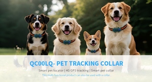 Collier de suivi GPS pour animaux de compagnie Qcool avec technologie BCG, suivi du mouvement, surveillance de l'activité, fonction LED, anti-perte en intérieur - Product Image 2