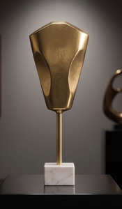 High Quality Decorative Sculptures Face Shape Aluminum Casted Sculpture Attractive <b>Table</b> Objects for Modern Decor - Product Image 2