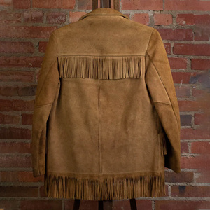 New Style Casual Winter Genuine Cowhide Leather <b>Jacket</b> Men's High Quality <b>Fringe</b> Design Front Logo Waterproof - Product Image 2