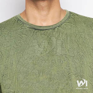 Créez votre propre logo imprimé sur des t-shirts pour hommes en coton 100% effet délavé, coupe ample, style décontracté, dernier design de t-shirt effet délavé pour hommes - Product Image 6