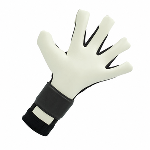 Gants de gardien de but de football professionnels Ondra Industries OEM en gros, en latex respirant, avec logo personnalisé, sangle de poignet étendue et fermeture auto-agrippante - Product Image 2