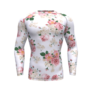 Custom Printed Men's Long Sleeve Rash Guard Shirt for Boxing Karate Taekwondo OEM Martial Arts Wear - Product Image 3