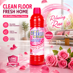 SoBlass Antibacterial Eco-Friendly Water-Based Floor <b>Detergent</b> Liquid 900ml - Product Image 2