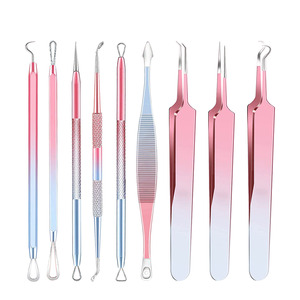 <b>Blackhead</b> Remover 9 Pcs Pimple Popper Tool Set Stainless Steel <b>Blackhead</b> <b>Extractor</b> Removal Tools set - Product Image 2