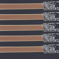 Placa PCB Rígida Flexible de 12 Capas, Material Base FR4+Poliimida, Vias Ciegas Enterradas, Acabado Superficial ENIG, para Aplicaciones de Cámara/Dron