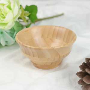 Bol de service en bambou naturel, fabriqué à la main, style japonais, empilable, pour riz et soupe, écologique, durable, vaisselle de cuisine - Product Image 1