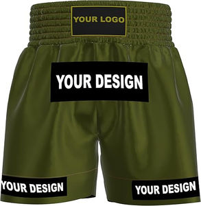 Shorts de boxe MMA de haute qualité, grande taille, Muay Thai pour hommes et femmes, respirants, logo personnalisé sur le devant, OEM - Product Image 1
