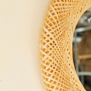 Bamboo Wall <b>Mirror</b>, Decorative <b>Mirror</b> Wholesale from Vietnam, Handwoven Natural <b>Frame</b> for Home Decor - Product Image 2