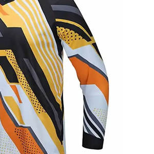 Maillot de cyclisme et motocross personnalisé respirant coupe-vent à manches longues pour hommes et femmes toutes saisons en maille polyester de haute qualité - Product Image 3