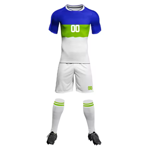 ชุดยูนิฟอร์มฟุตบอล/ซอคเกอร์แบบขายส่งที่ปรับแต่งได้ พร้อมโลโก้พิมพ์ตามสั่งและแขนสั้น - Product Image 1