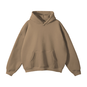 100% Cotton Hoodies Blank <b>Thick</b> <b>Fleece</b> Heavy Weight Oversized Hoodies Custom Print Logo Men's Hoodies & Sweatshirts - Product Image 2