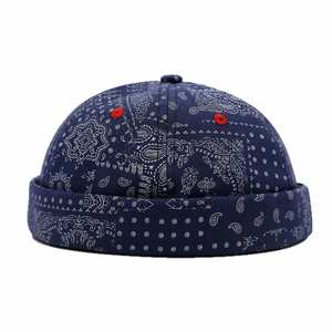 Gorra de béisbol retro artística con estampado de cachemira para mujer, gorros Docker personalizados sin visera con diseño de flor de cachemira para hombre, para exteriores y estilo urbano. - Product Image 5