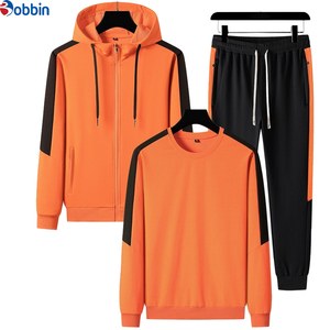 Conjunto Deportivo Personalizado de Moda para Hombre, Pantalones Deportivos Holgados de Algodón y Sudadera con Capucha, Ropa Deportiva de Fitness, Conjunto de 3 Piezas para Hombre - Product Image 3