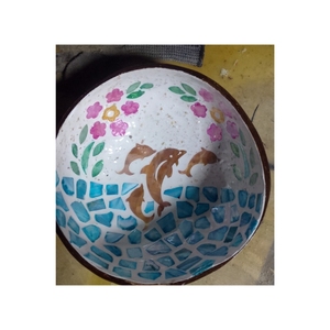 Ensemble de bols en noix de coco écologiques personnalisés de haute qualité, artisanaux, en nacre, style vietnamien, pour fête - Product Image 4