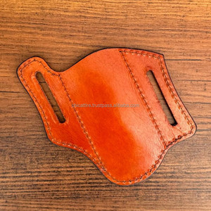 Meilleure vente Fourreau de couteau en cuir usiné à la main personnalisable fait à la main pour ceintures Housses de couteau en cuir véritable de luxe de haute qualité - Product Image 5