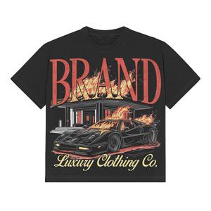 Camisetas de Hombre de Primera Calidad, Totalmente Personalizadas, 2026, 100% Algodón, Cuello Redondo, Corte Holgado, Precios al por Mayor - Product Image 1