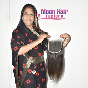 Pida en Línea Ahora Cabello Humano 100% HD con Cierre de la Mejor Calidad 6*6, Cabello Liso, Suave, Brillante y Duradero, con Puntas Gruesas para Mujeres - Product Image 5