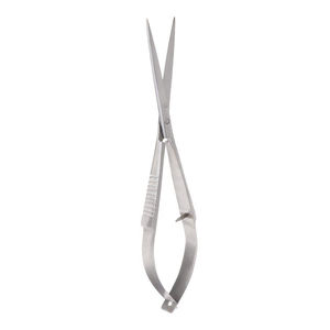 Professional Stainless Steel Spring Scissors Curved Blade Sharp Tip Steel Handle Custom Logo for Nail Cuticle Trimming Precision - Product Image 2