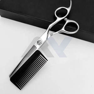 Tijeras de Peluquería con Peine Integrado, Diseño Personalizado, Acero Inoxidable, Grado Profesional, Tijeras de Peluquería Renovables - Product Image 5